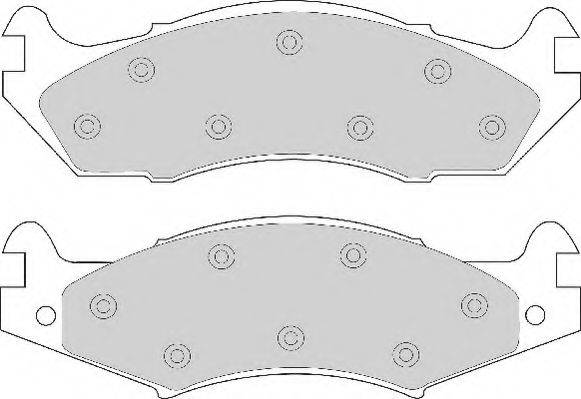 NECTO FD6507A Комплект тормозных колодок, дисковый тормоз