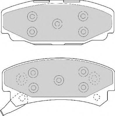 NECTO FD6508A Комплект тормозных колодок, дисковый тормоз