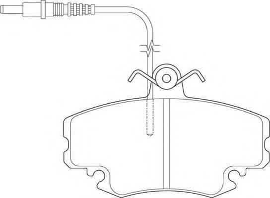 NECTO FD6324A Комплект тормозных колодок, дисковый тормоз