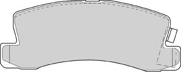 NECTO FD6345A Комплект тормозных колодок, дисковый тормоз