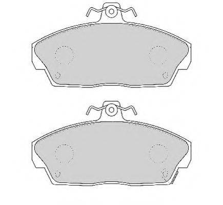 NECTO FD6385A Комплект тормозных колодок, дисковый тормоз