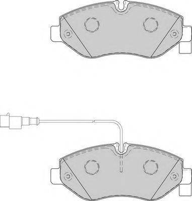 NECTO FD7345V Комплект тормозных колодок, дисковый тормоз