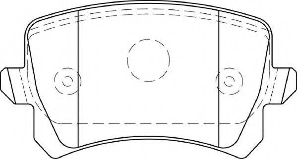 NECTO FD7350A Комплект тормозных колодок, дисковый тормоз