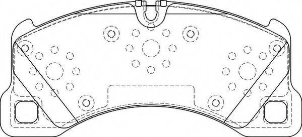 NECTO FD7351A Комплект тормозных колодок, дисковый тормоз