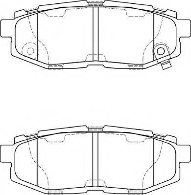 NECTO FD7398A Комплект тормозных колодок, дисковый тормоз