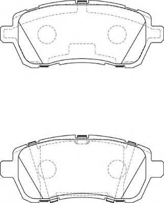 NECTO FD7390A Комплект тормозных колодок, дисковый тормоз