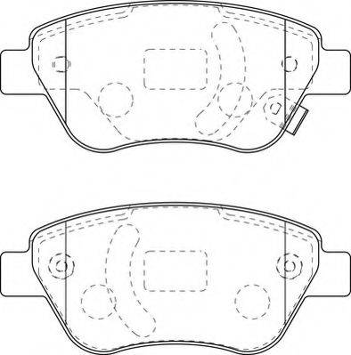 NECTO FD7263A Комплект тормозных колодок, дисковый тормоз
