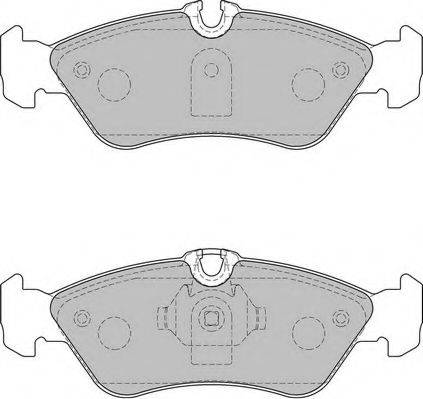 NECTO FD7233V Комплект тормозных колодок, дисковый тормоз