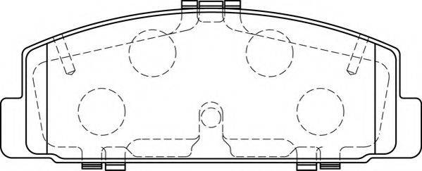 NECTO FD7237A Комплект тормозных колодок, дисковый тормоз