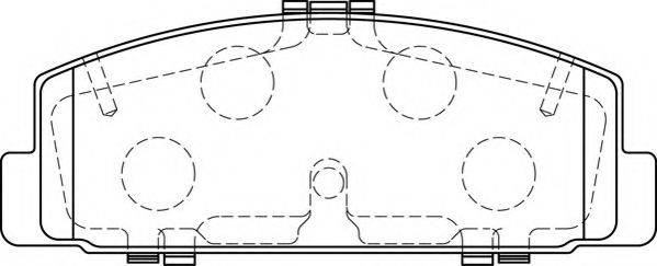 NECTO FD7237A Комплект тормозных колодок, дисковый тормоз