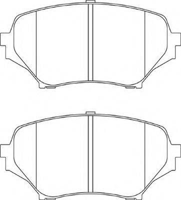 NECTO FD7245A Комплект тормозных колодок, дисковый тормоз