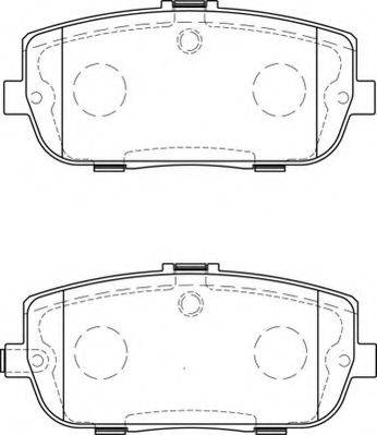 NECTO FD7246A Комплект тормозных колодок, дисковый тормоз