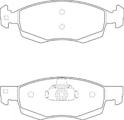 NECTO FD7327A Комплект тормозных колодок, дисковый тормоз