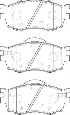 NECTO FD7289A Комплект тормозных колодок, дисковый тормоз