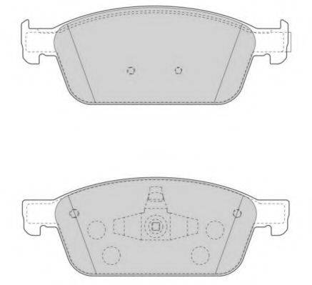 NECTO FD7575A Комплект тормозных колодок, дисковый тормоз