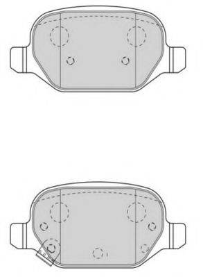 NECTO FD7585A Комплект тормозных колодок, дисковый тормоз