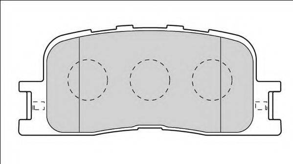 NECTO FD7558A Комплект тормозных колодок, дисковый тормоз