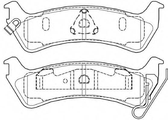 NECTO FD7441A Комплект тормозных колодок, дисковый тормоз