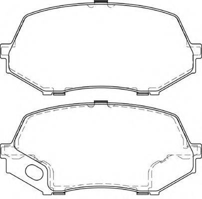 NECTO FD7449V Комплект тормозных колодок, дисковый тормоз