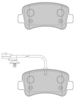 NECTO FD7509V Комплект тормозных колодок, дисковый тормоз