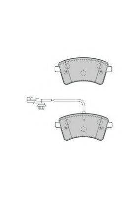 NECTO FD7505A Комплект тормозных колодок, дисковый тормоз