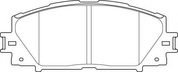 NECTO FD7483A Комплект тормозных колодок, дисковый тормоз