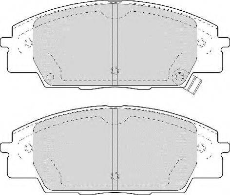 NECTO FD7012A Комплект тормозных колодок, дисковый тормоз