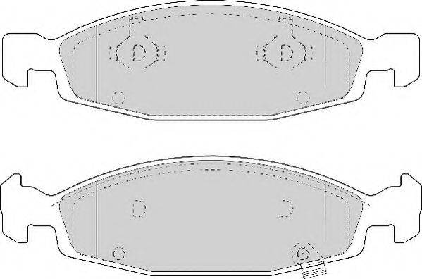 NECTO FD6953A Комплект тормозных колодок, дисковый тормоз