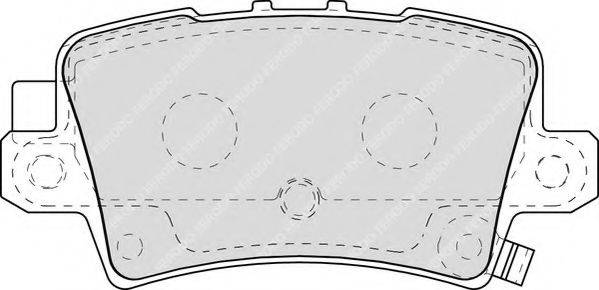 NECTO FD7227A Комплект тормозных колодок, дисковый тормоз