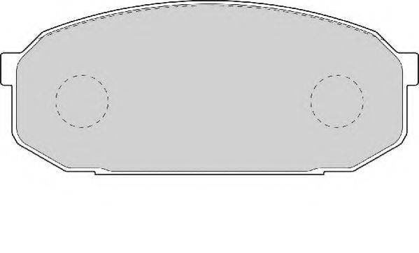 NECTO FD7002A Комплект тормозных колодок, дисковый тормоз