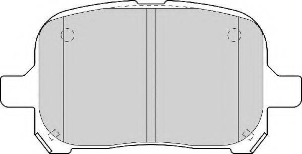 NECTO FD6973A Комплект тормозных колодок, дисковый тормоз