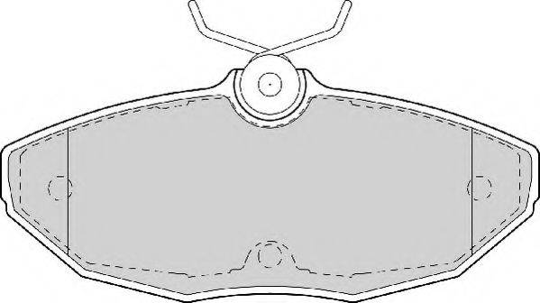 NECTO FD6985A Комплект тормозных колодок, дисковый тормоз