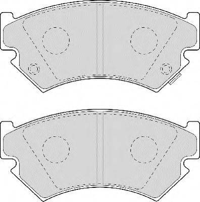 NECTO FD6928A Комплект тормозных колодок, дисковый тормоз