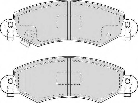 NECTO FD6922A Комплект тормозных колодок, дисковый тормоз