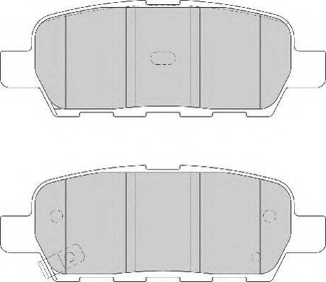 NECTO FD7139A Комплект тормозных колодок, дисковый тормоз