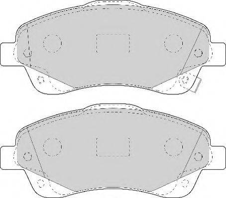 NECTO FD7109A Комплект тормозных колодок, дисковый тормоз