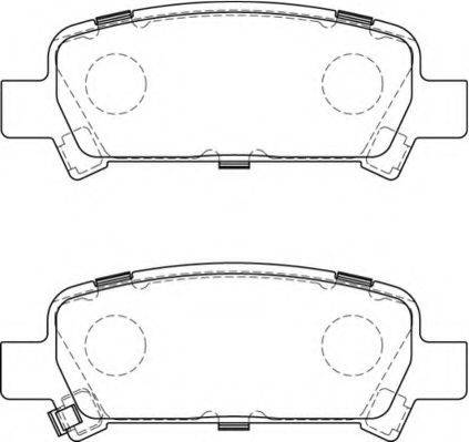 NECTO FD7219A Комплект тормозных колодок, дисковый тормоз