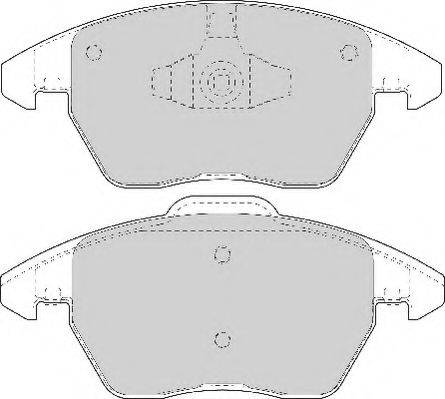 NECTO FD7146A Комплект тормозных колодок, дисковый тормоз