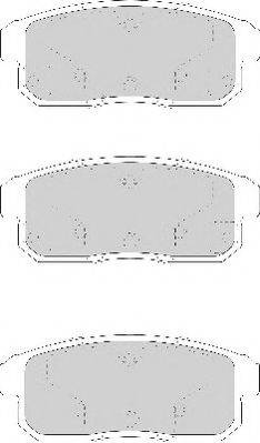 NECTO FD7173A Комплект тормозных колодок, дисковый тормоз