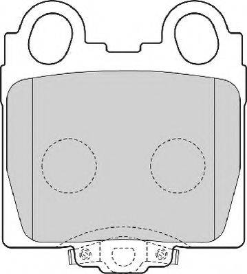 NECTO FD7054A Комплект тормозных колодок, дисковый тормоз