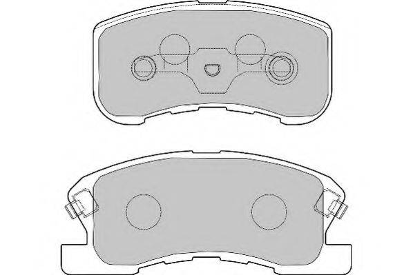NECTO FD7016A Комплект тормозных колодок, дисковый тормоз