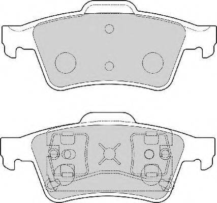 NECTO FD7026A Комплект тормозных колодок, дисковый тормоз