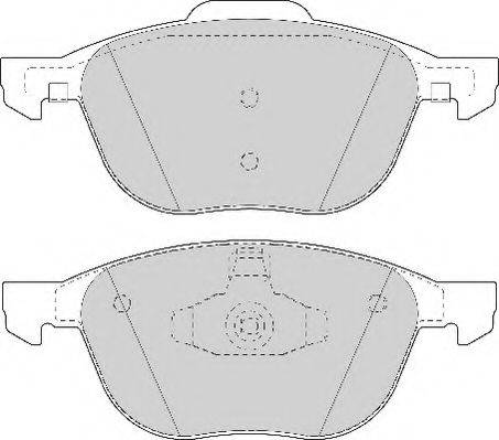 NECTO FD7078A Комплект тормозных колодок, дисковый тормоз