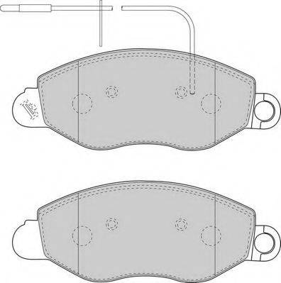NECTO FD7062V Комплект тормозных колодок, дисковый тормоз