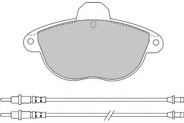 NECTO FD6647N Комплект тормозных колодок, дисковый тормоз