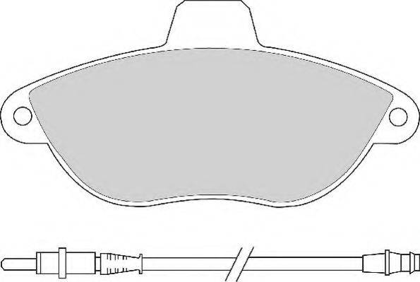 NECTO FD6684N Комплект тормозных колодок, дисковый тормоз