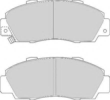 NECTO FD6591N Комплект тормозных колодок, дисковый тормоз