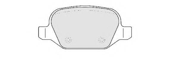 NECTO FD6811N Комплект тормозных колодок, дисковый тормоз