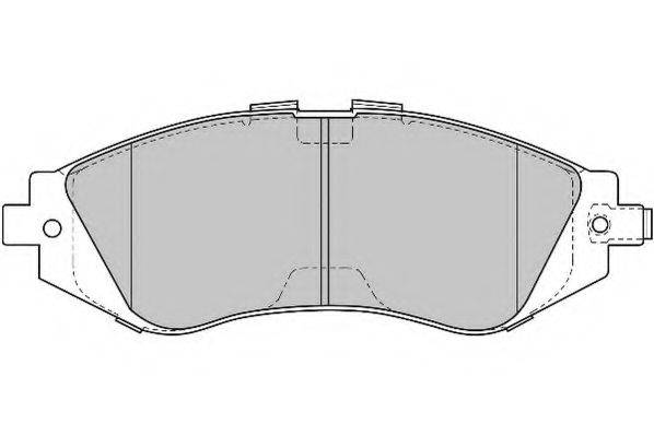 NECTO FD6819N Комплект тормозных колодок, дисковый тормоз