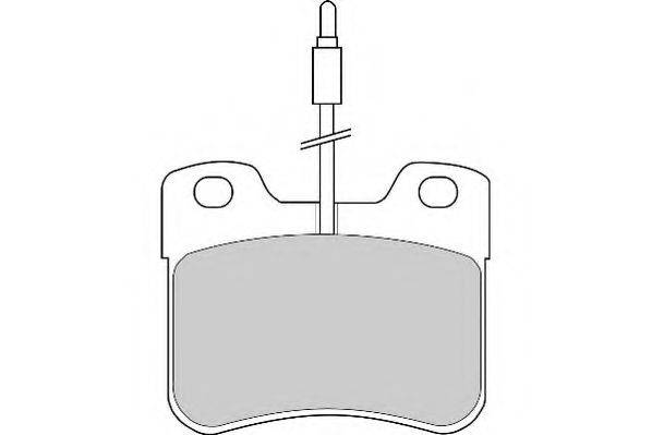 NECTO FD4175N Комплект тормозных колодок, дисковый тормоз